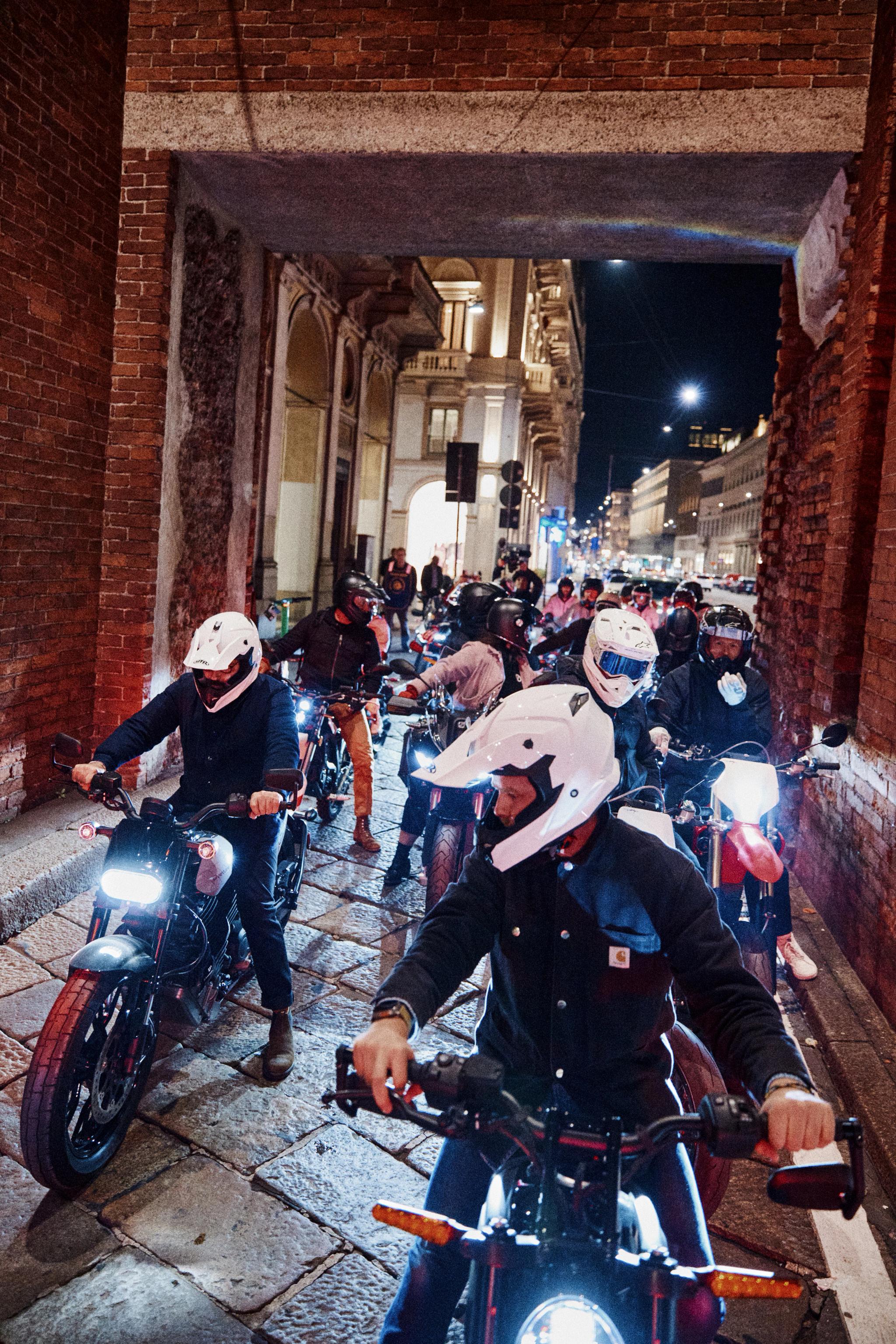 pulse, news articles, eicma, 2025, stacyc 10 year, s2 alpinista corsa, s4 honcho, alpinista patrol, maxi scooter, people, street, bike, city, biker, group, group together, man, road, urban, adult