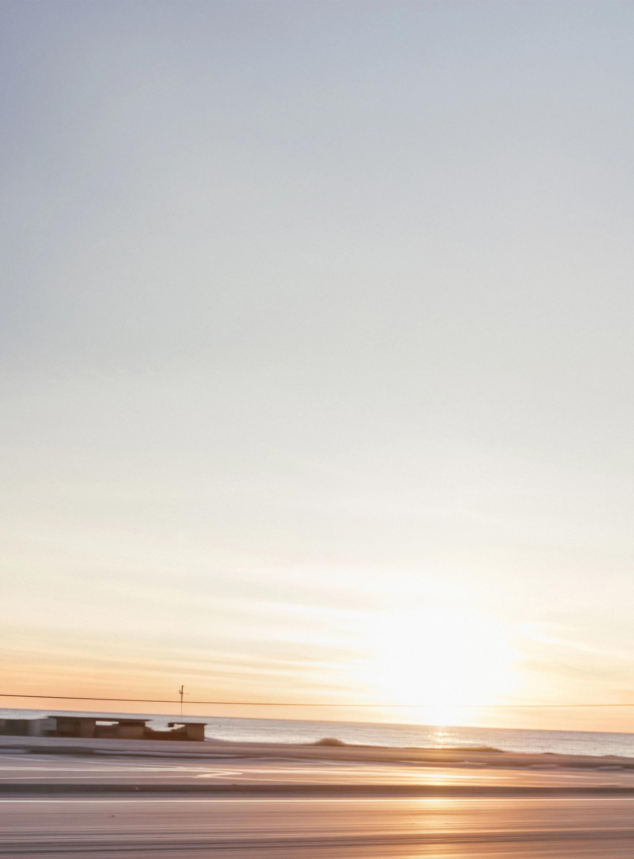 sunset, dawn, sun, beach, sky, landscape, sea, nature, travel, ocean, light, dusk